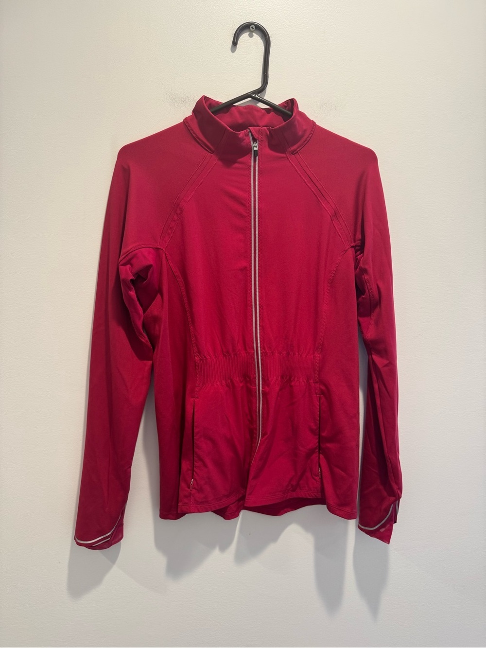 Athleta Run Free Magenta Pink athletic running Jacket